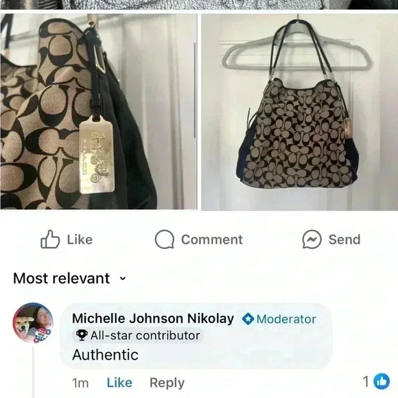 Coach Madison Large Shoulder Bag - C1481-32721 - Printed Signature Fabric - Picture 16 of 16